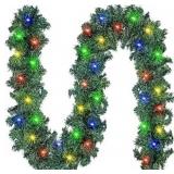 2 Box Lyrow 9ft Prelit Christmas Garland (5 sets e