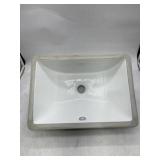 White Bathroom Sink 18" x 12.75" x 7.5"