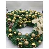 3 Ct 24" Christmas Wreaths