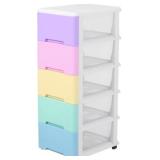 5 Colorful Drawer Storage Cart, Naivees Brand, 18.