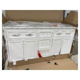 Tuscany Addison Double Sink Carrara Marble Top Van