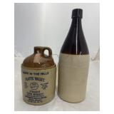 Crock Jug & Crock Bottle - Straight Corn Whiskey