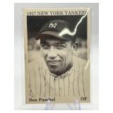 SCARCE CARD 1975 TCMA YANKEES BEN PASCHAL