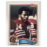 1982 TOPPS HOF FRED DEAN CARD