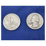 2- Washington Quarters 1960 & 1945