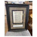 Framed Bible 1611 King James Version