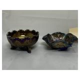 2 - Fenton Carnival Glass Dishes