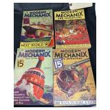 4 Vintage Books - Modern Mechanics