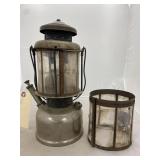 Vintage Stainless Steel Lantern w/Extra Shield