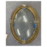 Oval Bubble Glass Frame - As Is