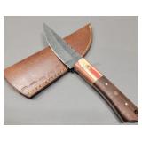 Damascus Knife & Sheath