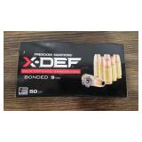 50 Rds-- 9mm Luger 135gr XDef-- Freedom Munitions