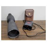 Binoculars in Case & Spotting Scope