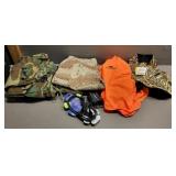 Dog Vest, Camo Pants, Orange Hunting Vests