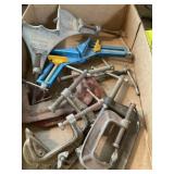 Flat of 3 in - 5 in C-Clamps & 2 Corner Clamps