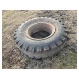 10.00 - 20 Tube Tire on Truck Rim