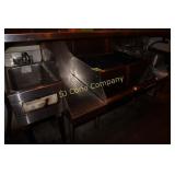 Under counter stainless steel unit, 2 hand sinks,