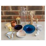 Pitcher, Bowls, Creamer, Figurines etc