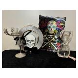 Skelton Hourglass, Candle Holder & Day of the