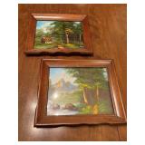 Vintage Framed Nature Scenes