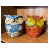 2 Owl Statues