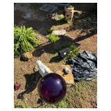 Gazing Ball & Garden Decor