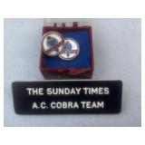 The Sunday Times A.C. Cobra Team Pins