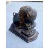 Antique Buffalo Bronze & Cast-Iron Stamp Seal