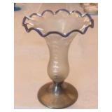 Vintage Ruffled Neck Vase