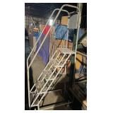 Rolling Metal 5-Step Ladder / Cotterman Co.