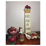 Apple Decor (Incl. Spoon Rest, Sign, Covered Jar