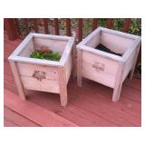 Pair of Fish "Maske" Planters