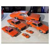 6 Dukes of Hazard General Lee Cars