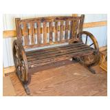 Wagon Wheel Bench