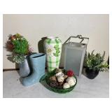 Vases, Lantern etc