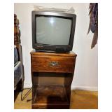 Bedside Cabinet & Sharp TV