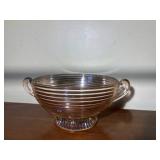 Depression Glass Double Handle Bowl