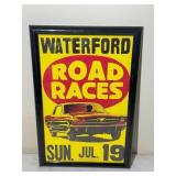 Framed Waterford Road Races Poster