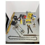 Chainsaw Blade, File, Tape Measure,  etc