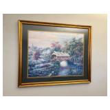 Framed Covered Bridge Scene