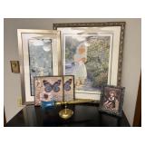 Sconce & Framed Pictures