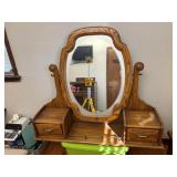 Wood Vanity Top w/Mirror