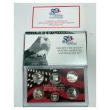 2008 US Mint State Quarters Silver Proof Set