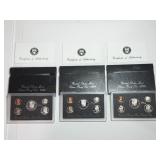 1996, 1997, 1998 US Minto Silver Proof Sets