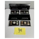 (4) US Mint Silver Proof Sets (1992,93,94,94,95)