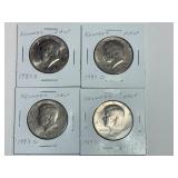 (4) 1983 D Kennedy Half Dollars