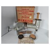 Vintage Sunbeam Mixmaster meat grinder w box