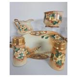 Vintage cream and sugar / relish set