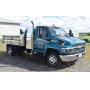 2003 Chevrolet CB C45 Contractors Dump Truck & 2005 Load-Max 28' Tri-Axle Gooseneck Trailer