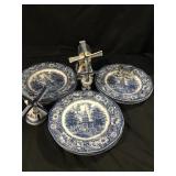 BLUE AND WHITE PLATES WIDMILLS